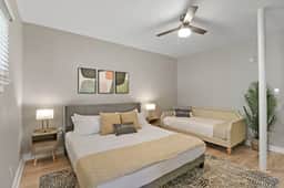 Elegant 1BR | Perfect Location, King Bed, Desk