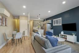 Stylish 2BR | A+ Location, Parking, Laundry, Desk
