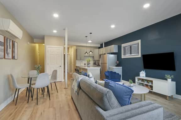 Stylish 2BR | A+ Location, Parking, Laundry, Desk